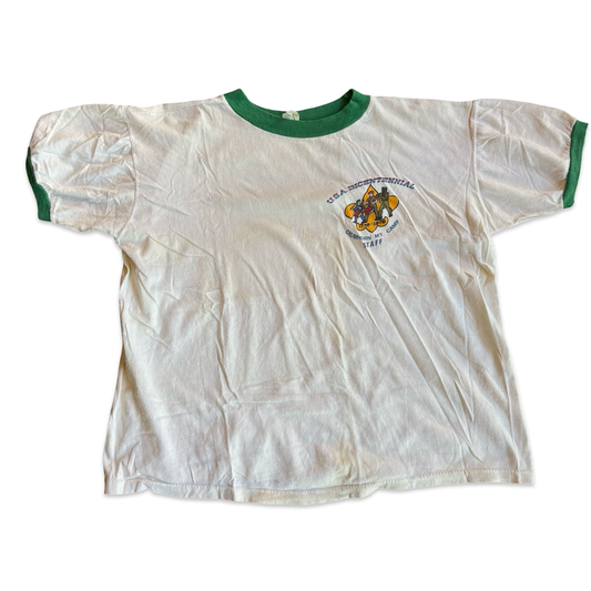 1970s U.S.A Bicentennial Graphic Ringer Tshirt