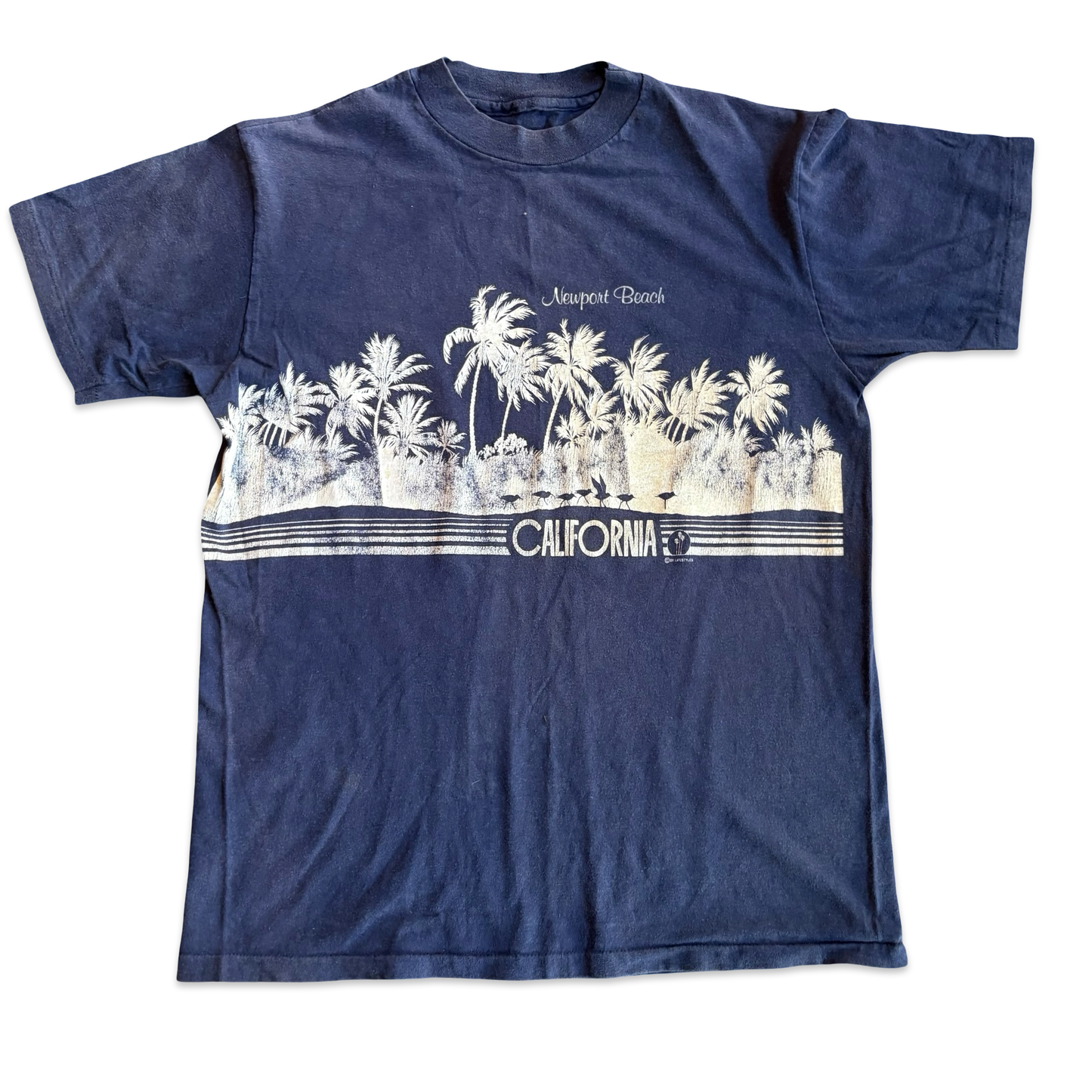 1990s Newport Beach California Graphic Wraparound Tee