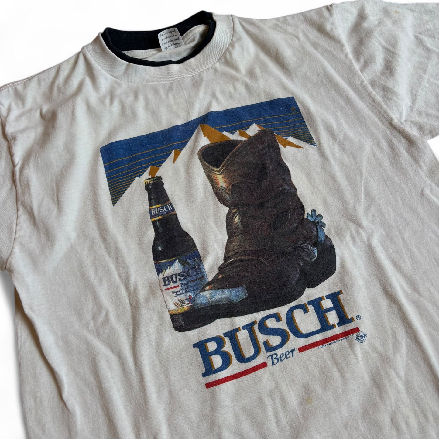 1993 Busch Cowboy Boot Tee