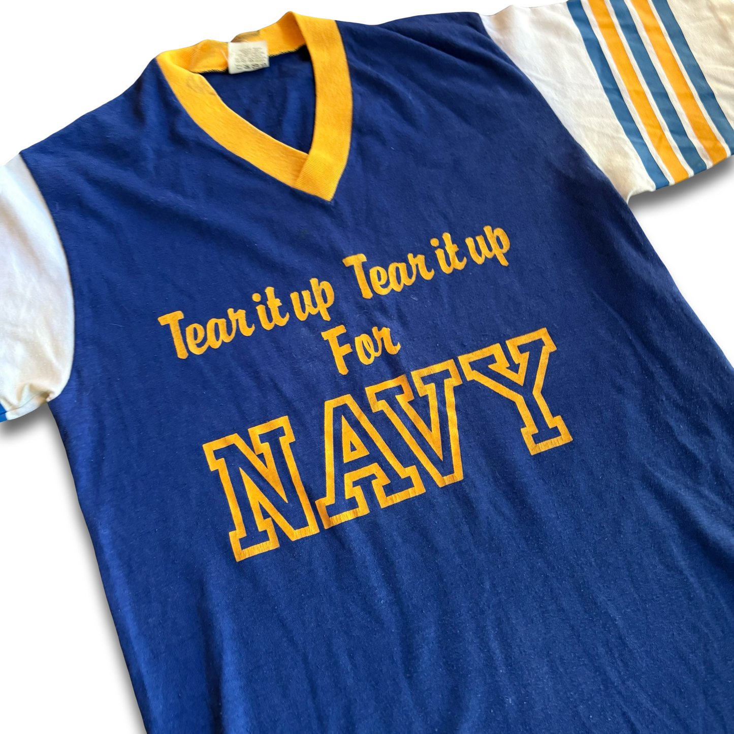 1980s Tear It Up Navy Jersey Tee