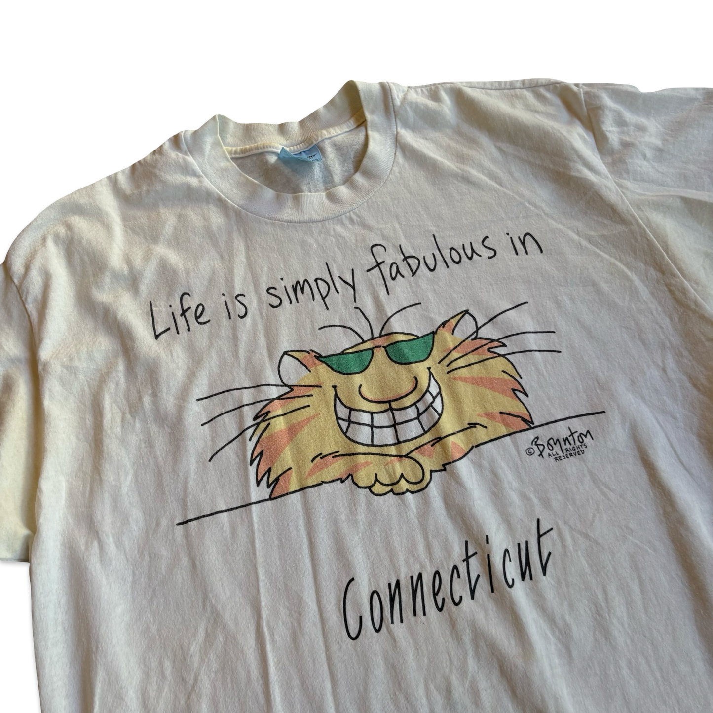 1980s Life Is Simply Fabulous In Connecticut Graphic Tshirt