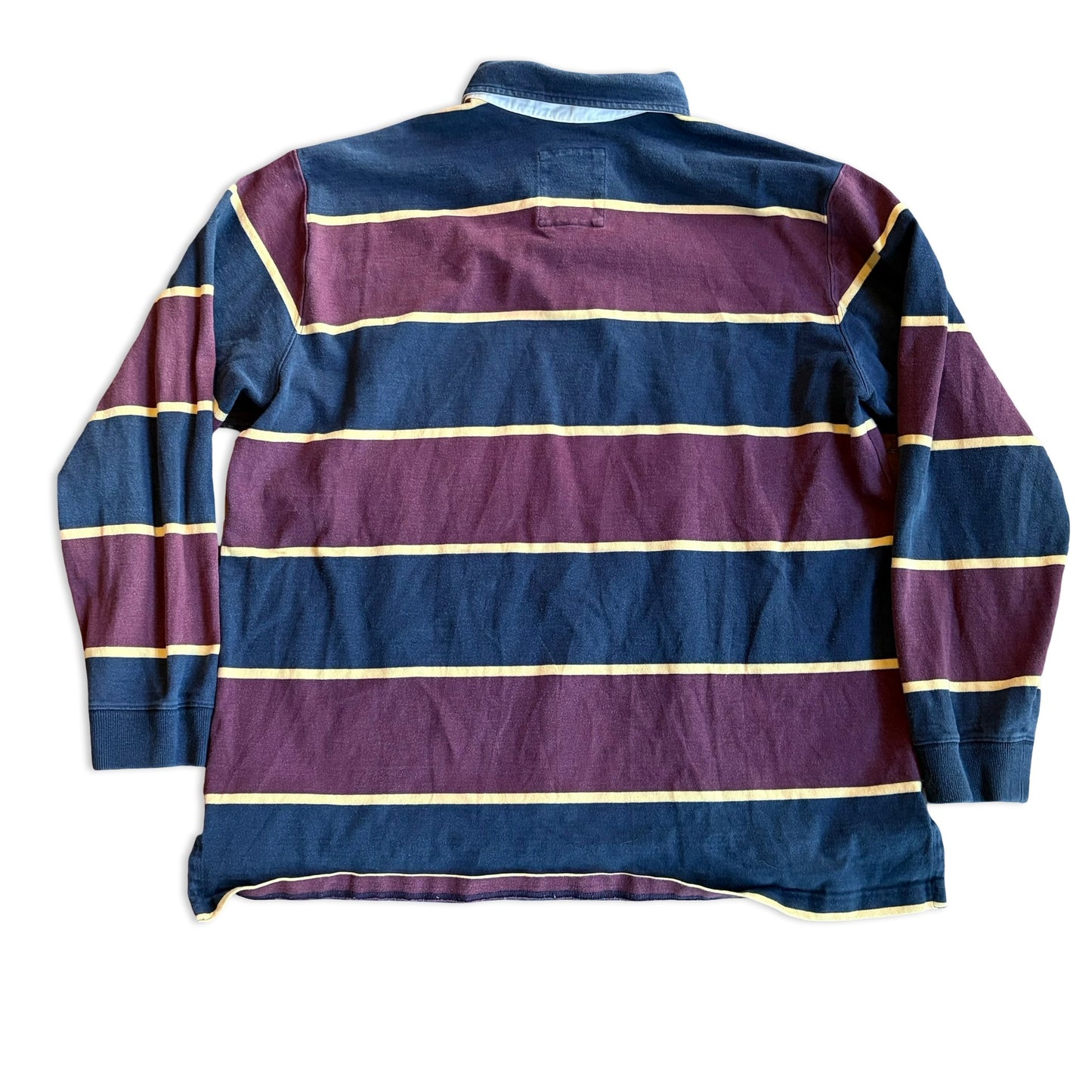 Modern L.L. Bean Rugby Shirt Navy, Maroon, Yellow