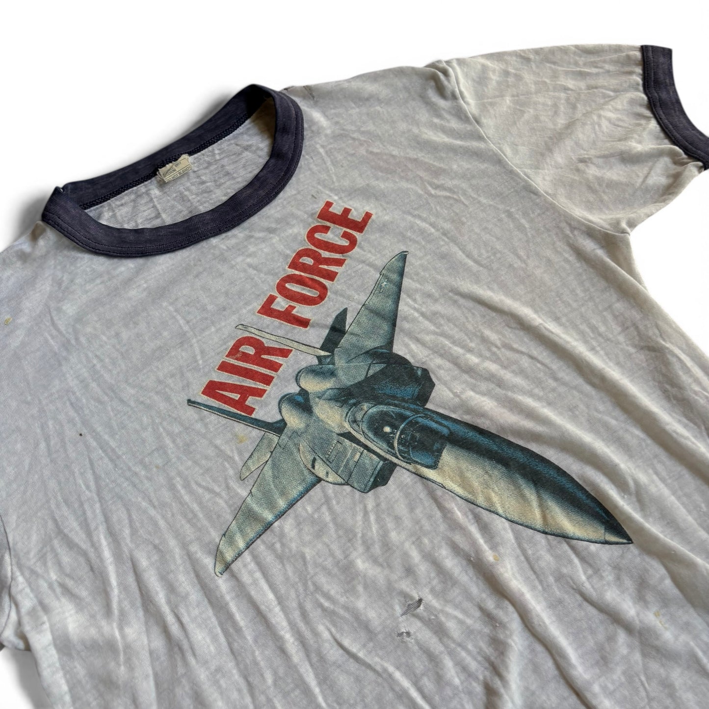 1980s Paper Thin Air Force Ringer Tee