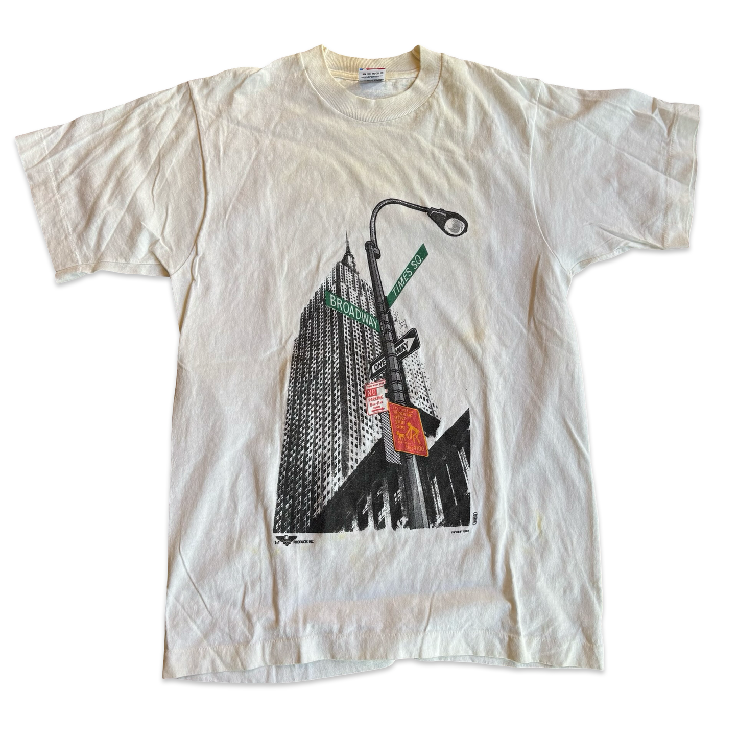 1990s New York Broadway & Times Sq. Graphic Tshirt