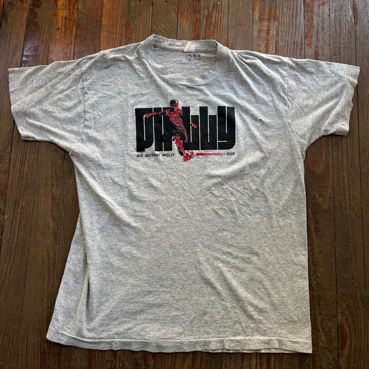 Grey Ace Soccer Tee