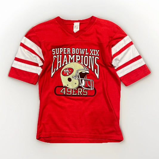 1980’s San Francisco 49ers Super Bowl XIX Logo 7 T Shirt