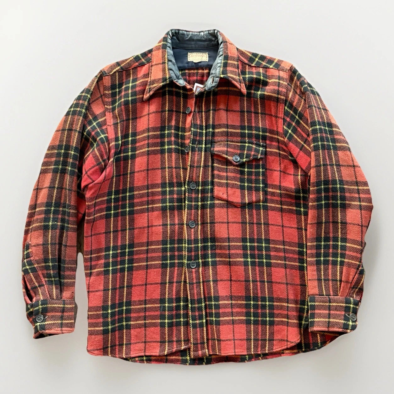 1960's McGregor Wool Blend Flannel Plaid Shirt