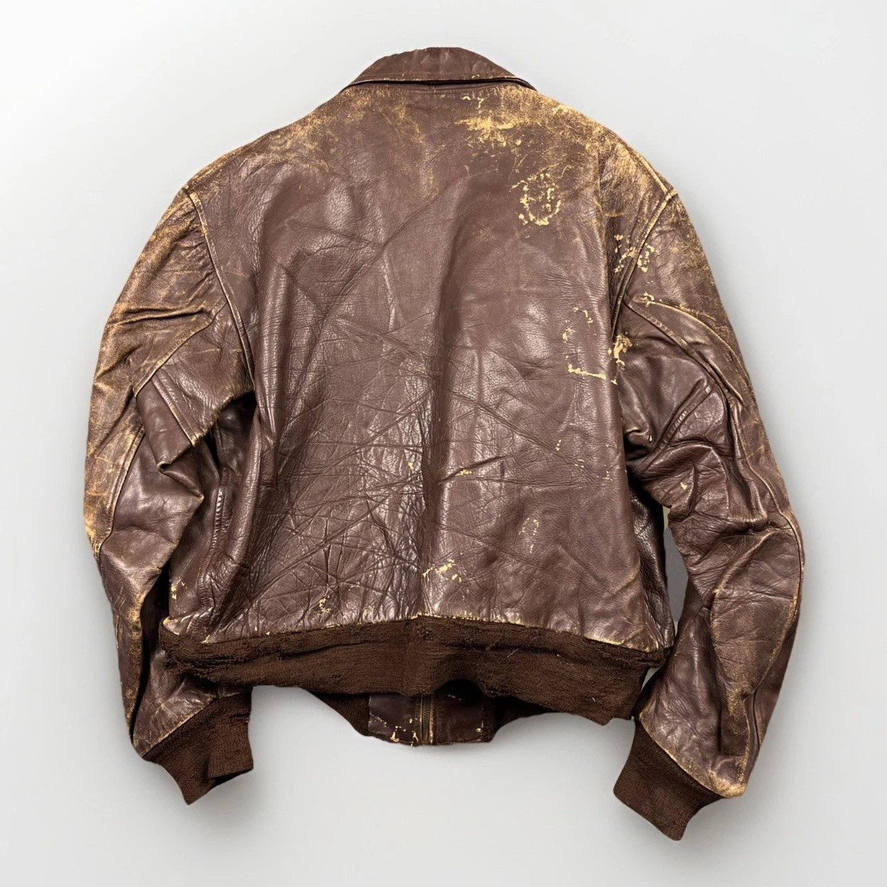 1950’s Kurkland Horsehide Leather Distressed Jacket