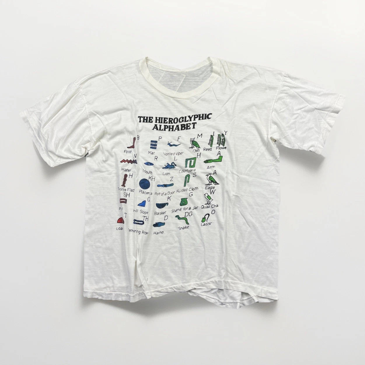 1980’s Hieroglyphic Alphabet T Shirt