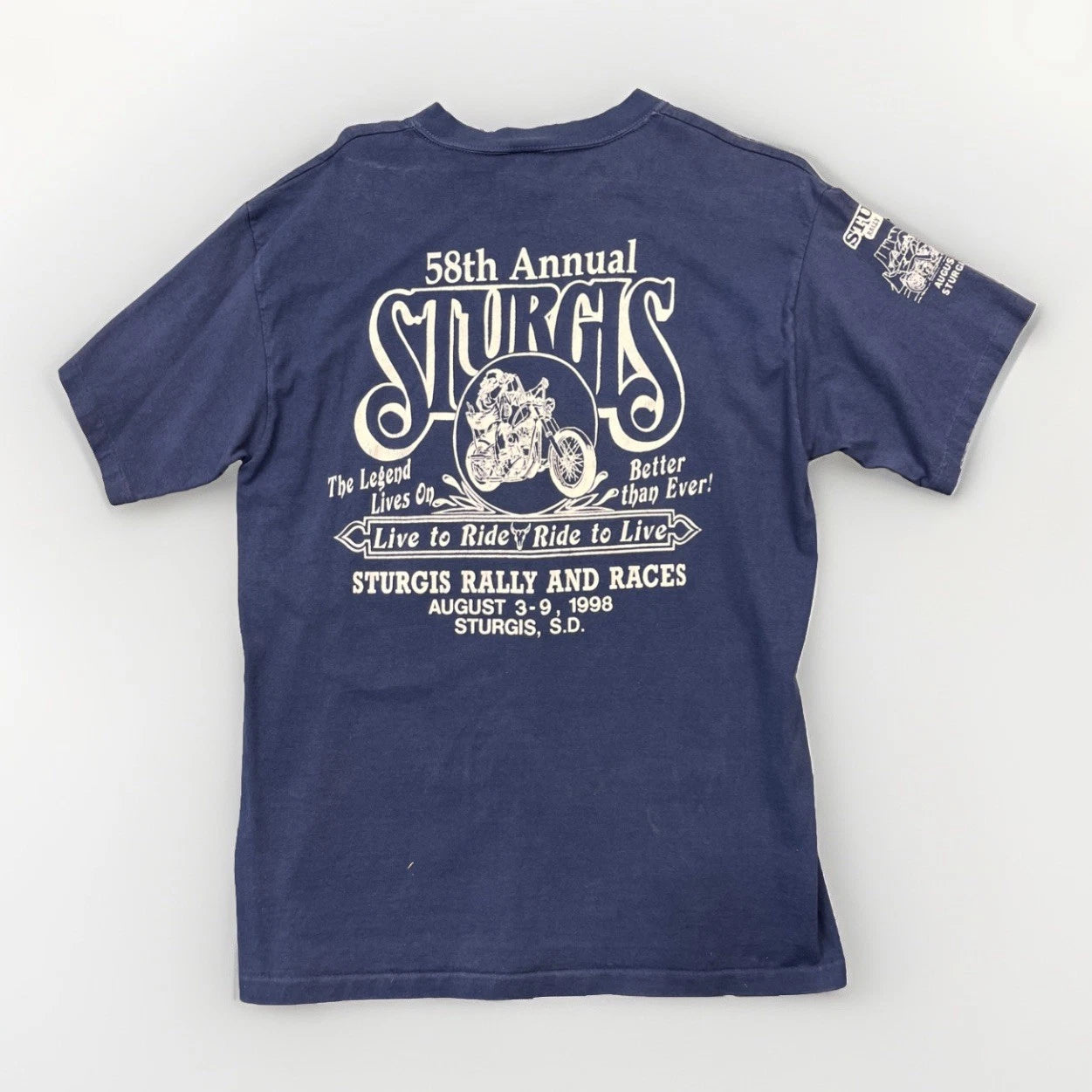 1998 Sturgis Rally & Races Biker T Shirt