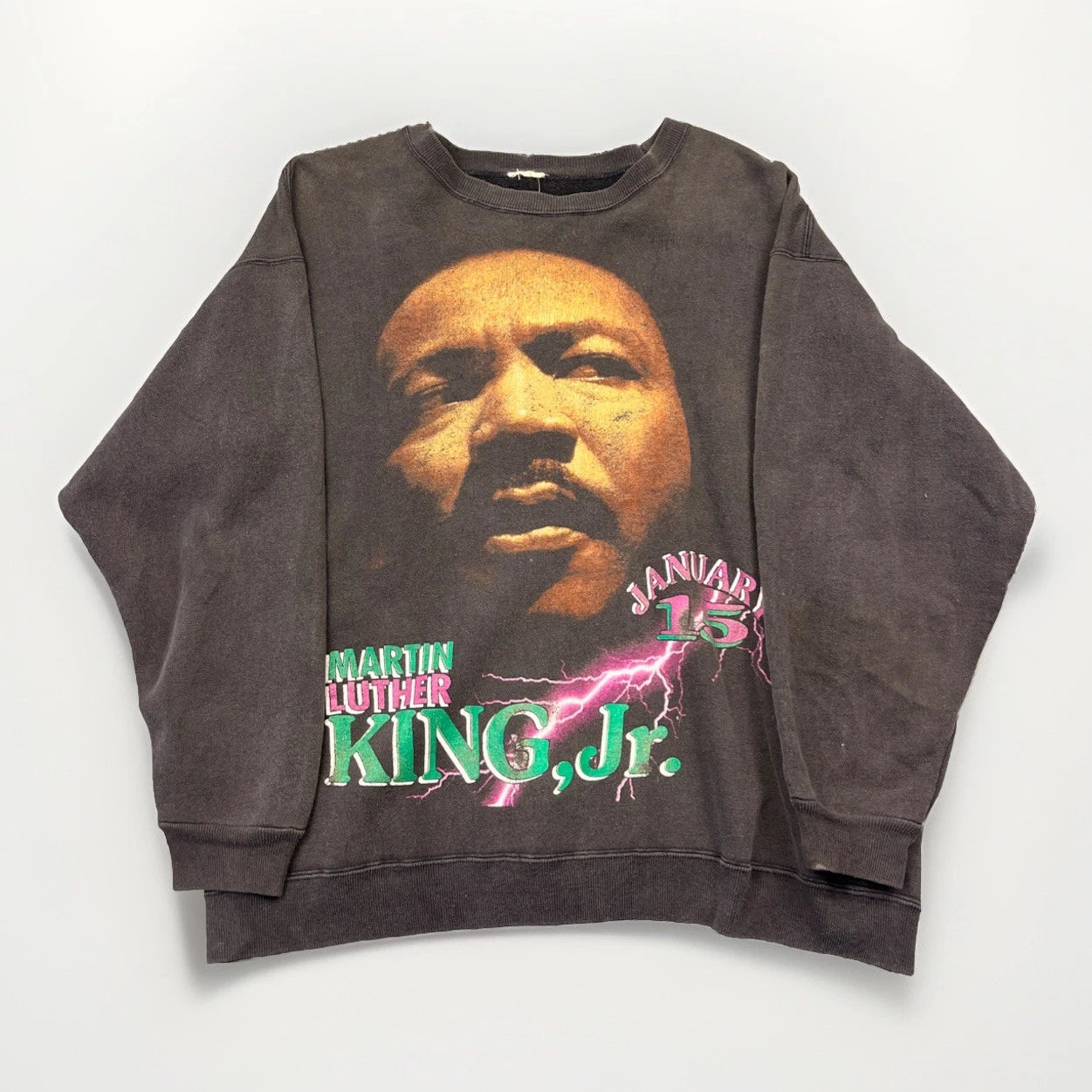 1990’s Martin Luther King Jr. Rap Tee Style Crewneck Sweatshirt