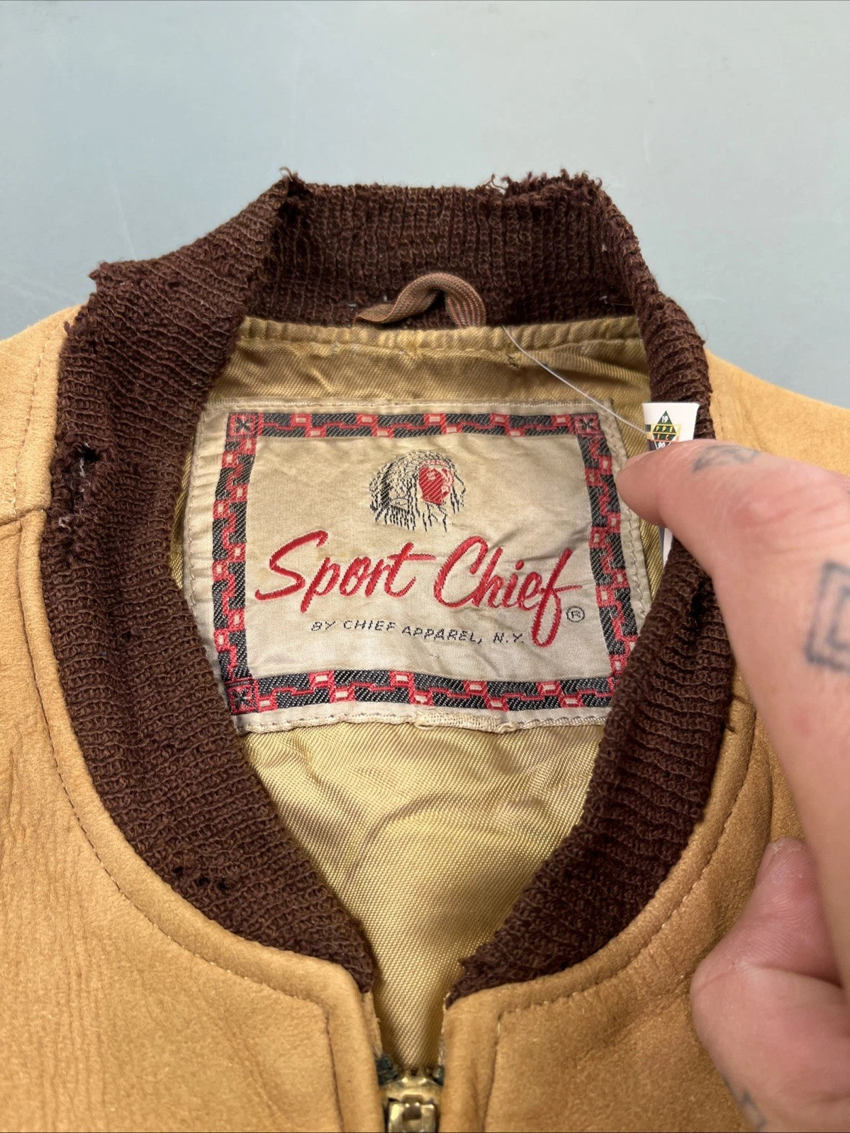 1950’s Sport Chief Suede Bomber Jacket