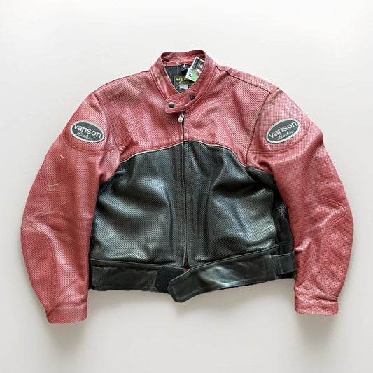 Red Leather Vanson Jacket