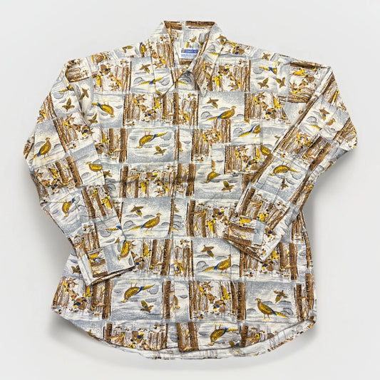 Permanent Press Birds Button Up Shirt