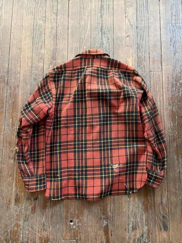 1960's McGregor Wool Blend Flannel Plaid Shirt